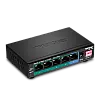 Switch 4 porturi Gigabit Long Range 200m PoE+, 1 port Gigabit - TRENDnet TPE-LG50 – TRENDnet TPE-LG50
