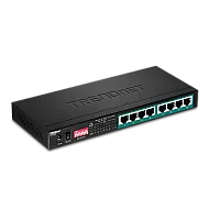 Switch 8 porturi Gigabit Long Range 200m PoE+ - TRENDnet TPE-LG80