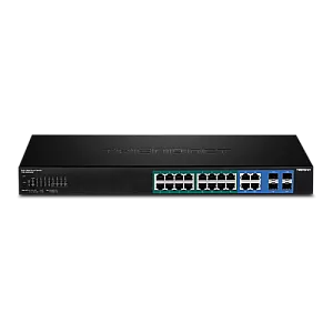 Switch Web Smart, 16 x Gigabit PoE+, 4 x Gigabit/SFP, putere 370W - TRENDnet TPE-1620WSF