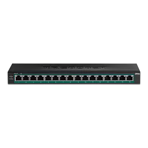 Switch 16 porturi Gigabit PoE/PoE+ 123W - TRENDnet TPE-TG160H