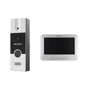 Kit videointerfon analogic 7'', conectare 4 fire - HIKVISION DS-KIS202T
