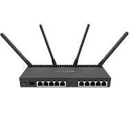 Router 10 x Gigabit, 1 x SFP+ 10Gbps,PoE IN/OUT, RouterOS L5, Wi-Fi - Mikrotik RB4011iGS+5HacQ2HnD-IN Router 10 x Gigabit, 1 x SFP+ 10Gbps,PoE IN/OUT, RouterOS L5, Wi-Fi - Mikrotik RB4011iGS+5HacQ2HnD-IN