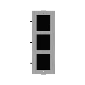 Rama montaj ingropat din otel inoxidabil, 3 module, pentru Interfon modular - HIKVISION DS-KD-ACF3-S