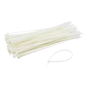 Coliere de plastic 150x3.6 mm, ALB, 100 buc TCP-150-3.6-W