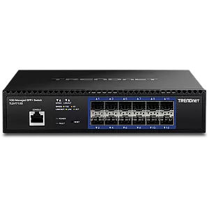 Switch 12 porturi SFP+ 1/10G, 1 x consola RJ45, management, 1U - TRENDnet TL2-F7120