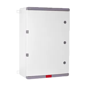 Cutie distributie IP67 din ABS gri, usa mata, placa metalica, 400x500x240 mm PD405024