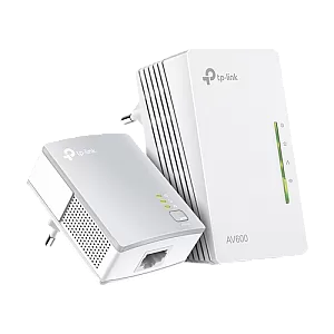 Kit Powerline AV600, Wi-Fi 4, N600 2.4GHz, 2+1 x RJ45 10/100 Mbps - TP-Link TL-WPA4220KIT