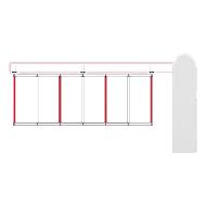 Gard aluminiu brat bariera - DITEC QIKGR
