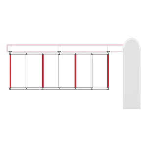 Gard aluminiu brat bariera - DITEC QIKGR Gard aluminiu brat bariera - DITEC QIKGR