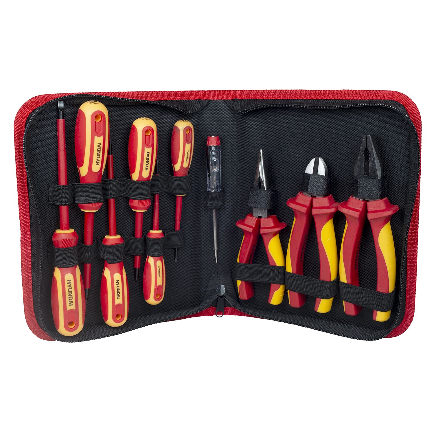 Set 10 scule de mana VDE 1000V Hyundai HY-59415 – HYUNDAI HY-59415