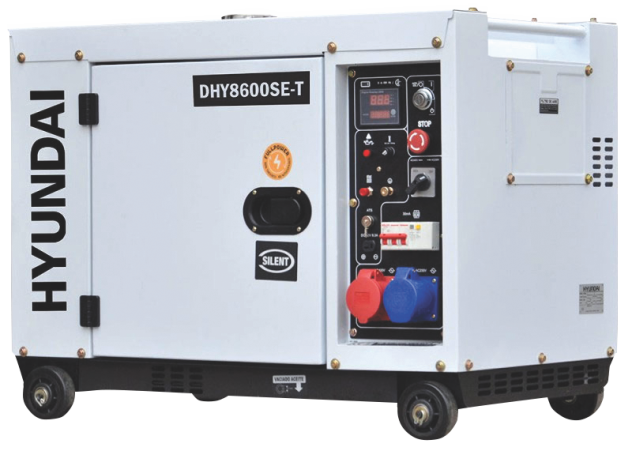 Generator de curent trifazat cu motor diesel Hyundai DHY8600SE-T – HYUNDAI DHY8600SE-T