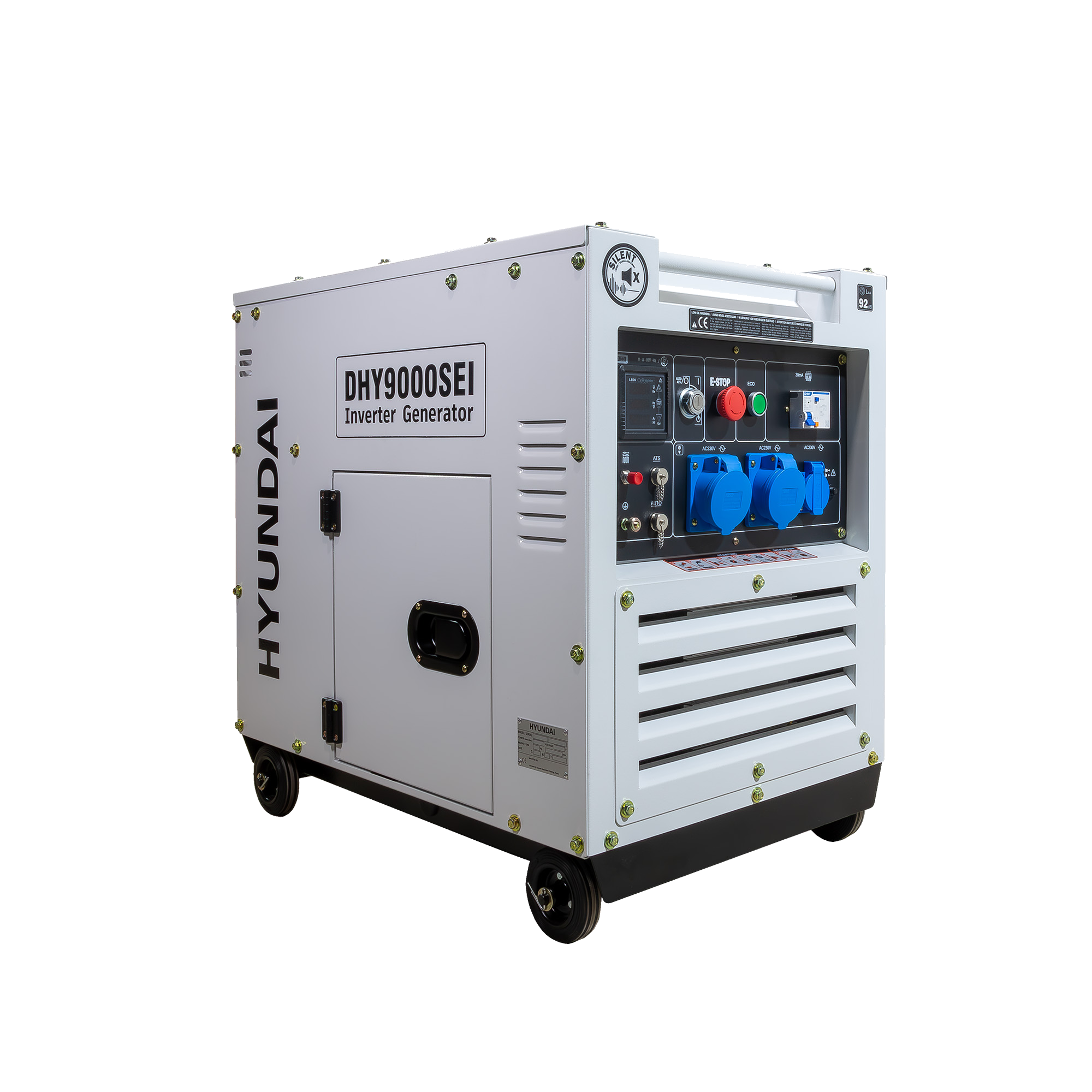 Generator de curent inverter monofazat cu motor diesel Hyundai DHY-9000SEi – HYUNDAI DHY9000SEi