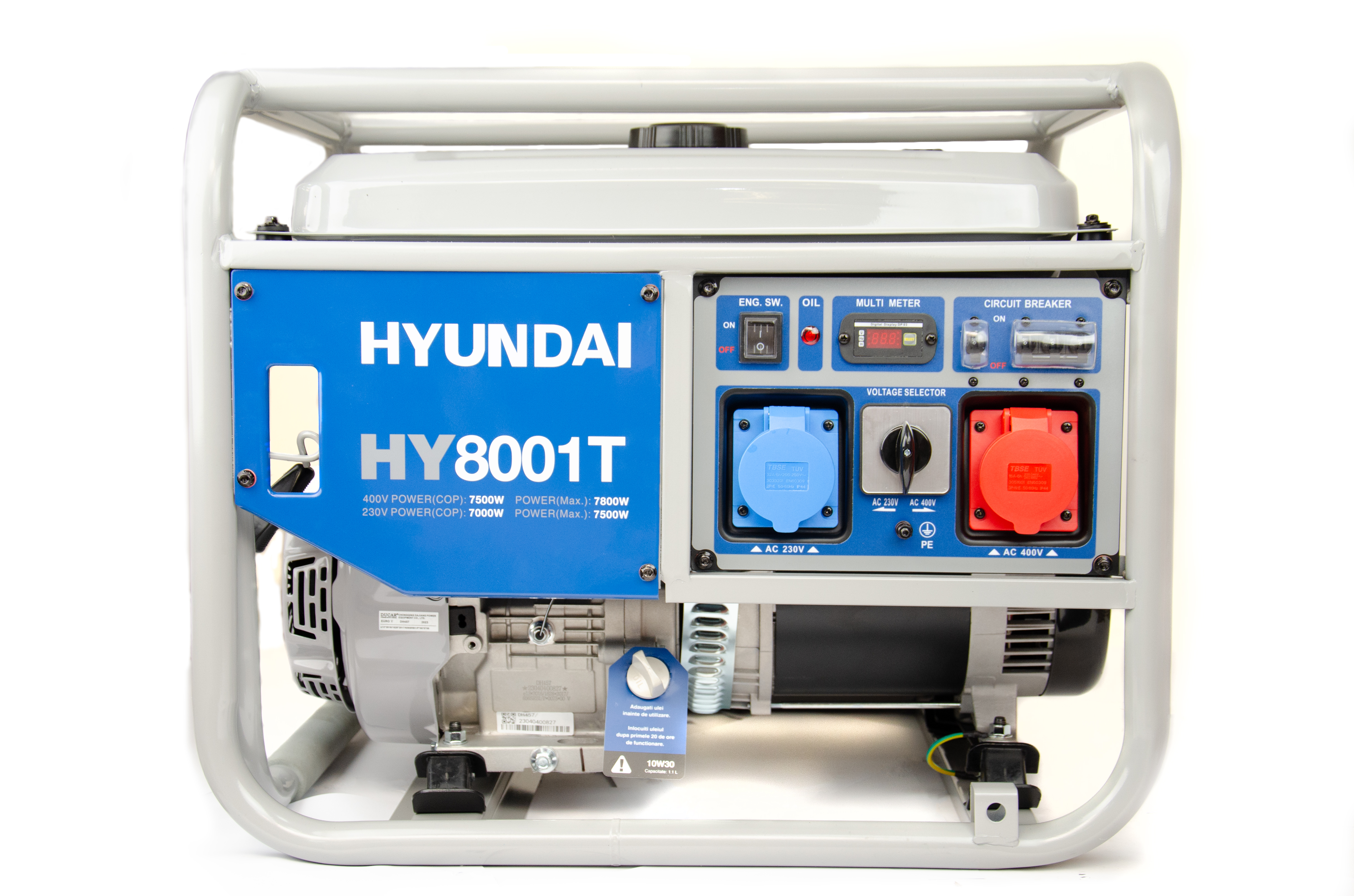 HYUNDAI HY8001T – Generator de curent trifazat 7,5 kW Hyundai HY-8001T Generator de curent trifazat 7,5 kW Hyundai HY-8001T – HYUNDAI HY8001T