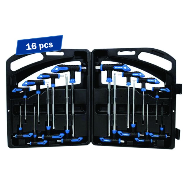 Set 16 chei HEX + TORX maner T Hyundai HY-59551 – HYUNDAI HY-59551