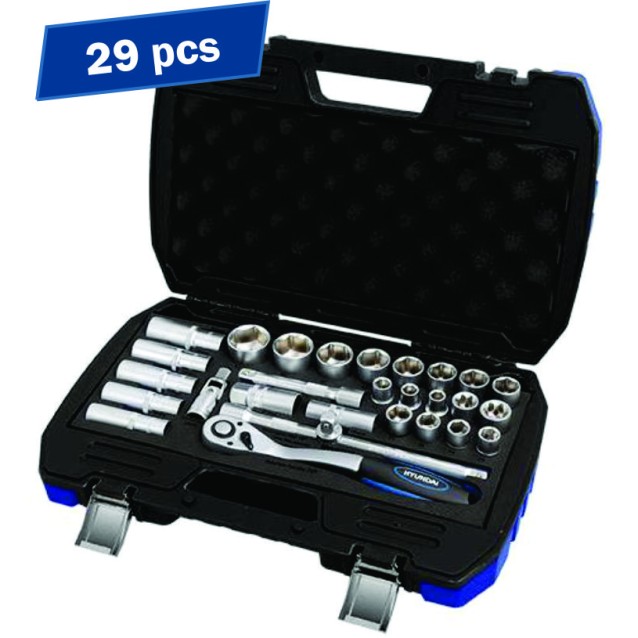 HYUNDAI HY-59653 – Set 29 chei tubulare 1/2 Hyundai HY-59653 Set 29 chei tubulare 1/2 Hyundai HY-59653 – HYUNDAI HY-59653