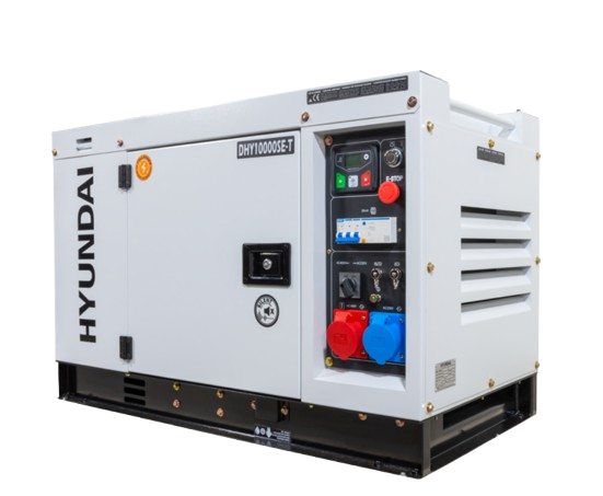 Generator de curent trifazat cu motor diesel Hyundai DHY-10000SE-T – HYUNDAI DHY10000SE-T