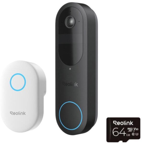 REOLINK D340B – Reolink D340B Sonerie Video WiFi 2K 4MP cu Acumulator Detectie AI Audio Bidirectional Chime Inclus Reolink D340B Sonerie Video WiFi 2K 4MP cu Acumulator Detectie AI Audio Bidirectional Chime Inclus – REOLINK D340B