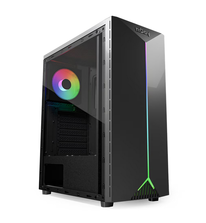 nJoy Anil – Carcasă Mid Tower ATX (cod: CSMD-AE00UAI-BL01B) – NJOY CSMD-AE00UAI-BL01B