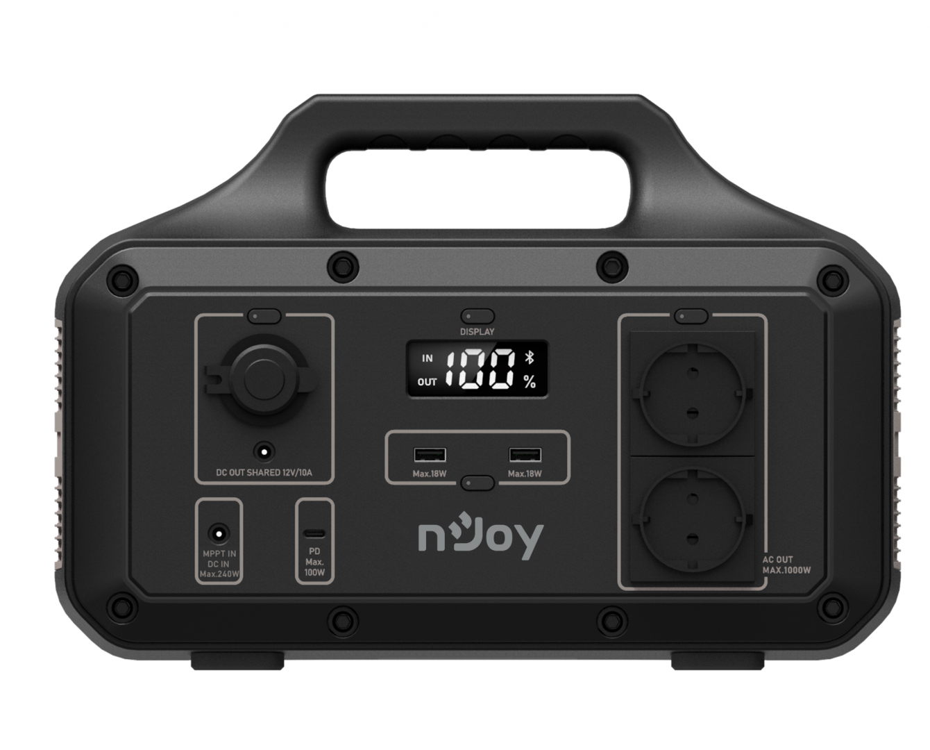 NJOY ESPS-60TBEHJ-CT012 – nJoy Power Base 600 ESPS-60TBEHJ-CT012 Statie Portabila de Stocare Energie 511Wh 600W cu Incarcare Solara USB-C 100W Bluetooth nJoy Power Base 600 ESPS-60TBEHJ-CT012 Statie Portabila de Stocare Energie 511Wh 600W cu Incarcare Solara USB-C 100W Bluetooth – NJOY ESPS-60TBEHJ-CT012