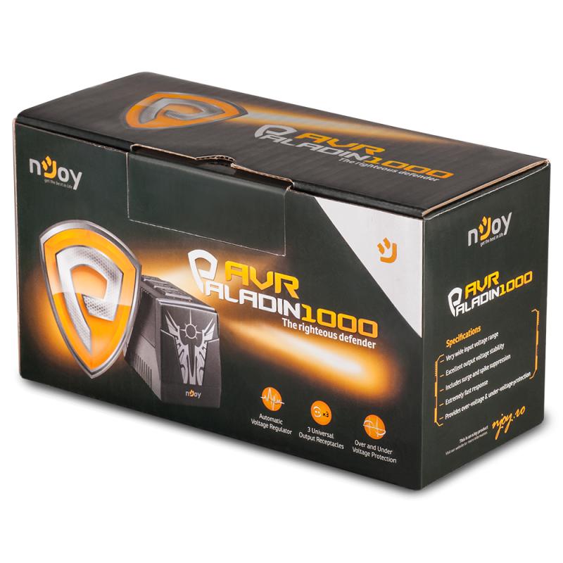 nJoy PALADIN 1000 – AVR / Stabilizator de tensiune 1 kVA (PWAV-10003PL-AZ01B) – NJOY PWAV-10003PL-AZ01B