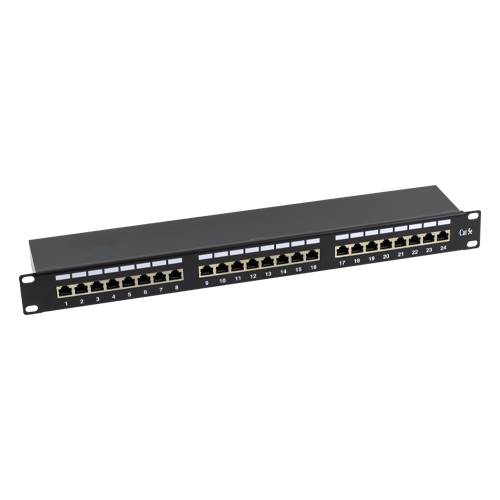 Patch Panel 1U, FTP cat5e, 24 porturi RJ45 - ASYTECH Networking ASY-PP-FTP5E-24