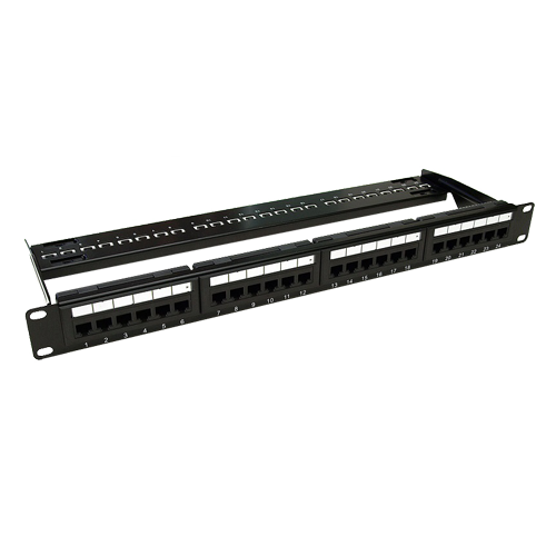 Patch Panel 1U, UTP cat6, 24 porturi RJ45 - ASYTECH Networking ASY-PP-UTP6-24