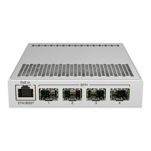 Smart Switch, 1 x Gigabit, 4 x SFP+ 10Gbps - Mikrotik CRS305-1G-4S+IN