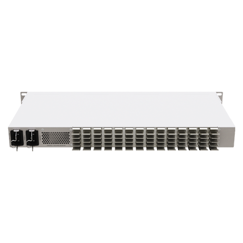 Management Switch 20 RJ45 2.5 Gigabit, 2 x QSFP+, 4 x Combo (2.5 Gigabit sau SFP+) - Mikrotik CRS326-4C+20G+2Q+RM