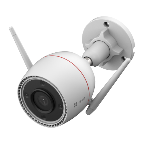 Camera IP EZVIZ de exterior, WI-Fi, rezolutie 2K+, Audio bidirectional, distanta IR 30 metri, imagini color 24/7 CS-H3c-2K+