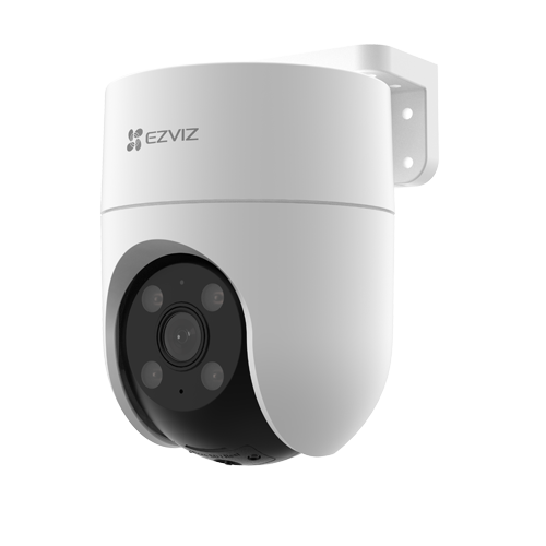 Camera IP EZVIZ de exterior, WI-Fi, Pan&Tilt, rezolutie 2K+, Audio bidirectional, distanta IR 30 metri, imagini color 24/7 CS-H8C-2K+