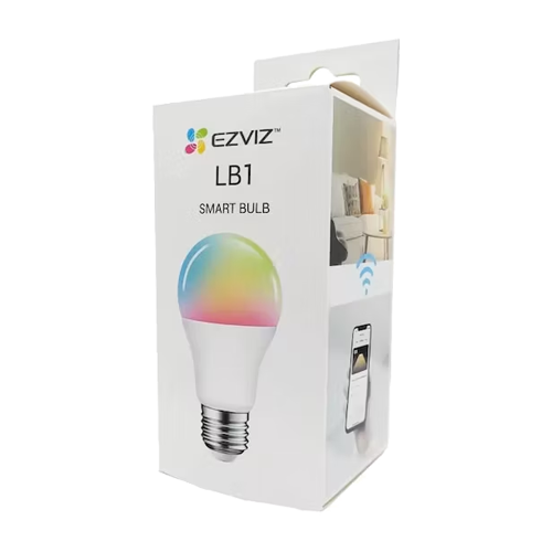 Bec LED RGB inteligent EZVIZ, Wi-Fi, E27, 806 lmn, 2700~6500K ajustabila CS-HAL-LB1-LCAW