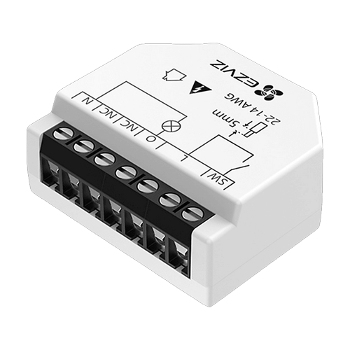 Releu inteligent Wi-Fi pentru aplicatii Smart Home EZVIZ, 1 canal 250Vc.a. max. 16A CS-T35-R100-W