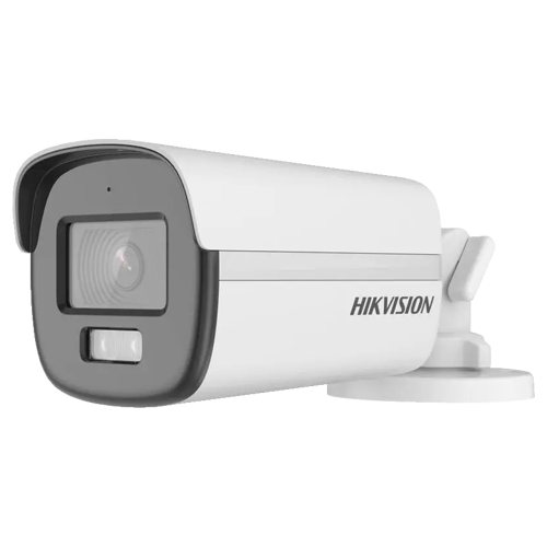 ColorVu, Dual Light - Camera analog 2MP, lentila 2.8mm, IR 40m, WL 40m, TVI/AHD/CVI/CVBS, Mic., IP67 - HIKVISION DS-2CE12DF0T-LFS-2.8mm