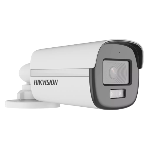 ColorVu, Dual Light - Camera analog 2MP, lentila 2.8mm, IR 40m, WL 40m, TVI/AHD/CVI/CVBS, Mic., IP67 - HIKVISION DS-2CE12DF0T-LFS-2.8mm