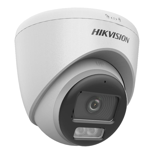 ColorVu, Dual Light -Camera analog 3K, lentila 2.8mm, IR 40m, WL 40m, TVI/AHD/CVI/CVBS, Mic., IP67 - HIKVISION DS-2CE72KF0T-LFS-2.8mm