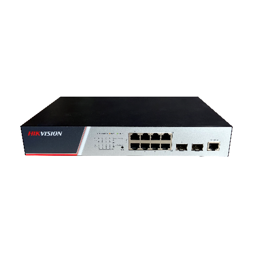 Switch 8 porturi PoE Gigabit, 2 porturi SFP Gigabit, Management - HIKVISION DS-3E2510P