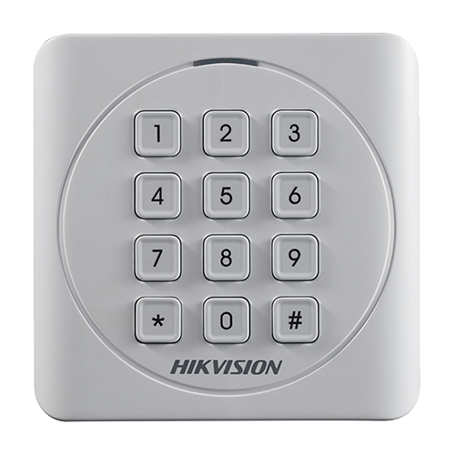 Cititor de proximitate RFID MIFARE 13.56Mhz cu tastatura integrata -HIKVISION DS-K1801MK