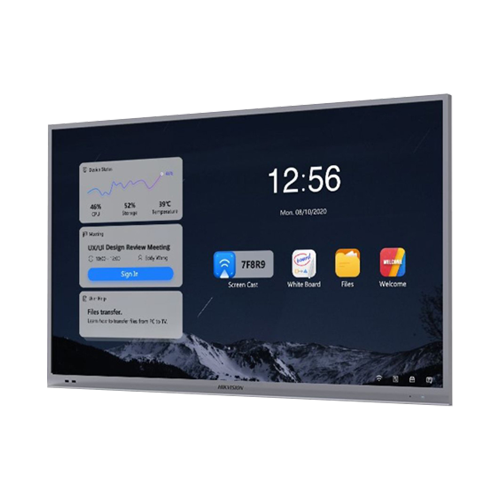Display interactiv 75, 4K, touch screen, Android, Bluetooth, Wi-Fi - HIKVISION DS-D5B75RB-C