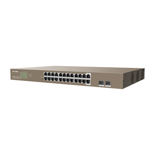 Switch 24 porturi PoE+ Gigabit, 2 porturi SFP Gigabit, Management, 370W, 1U - IP-COM G3326P-24-410W