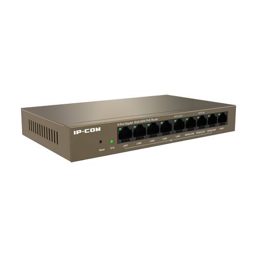 Router 8 porturi  Gigabit PoE+, 95W, 1 port RJ45, Management - IP-COM M20-8G-PoE