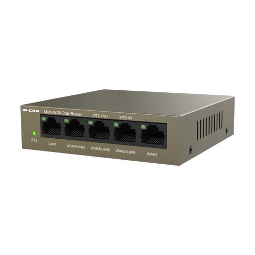 Router 4 porturi Gigabit PoE+, 55W, 1 port RJ45 Gigabit, management - IP-COM M20-PoE