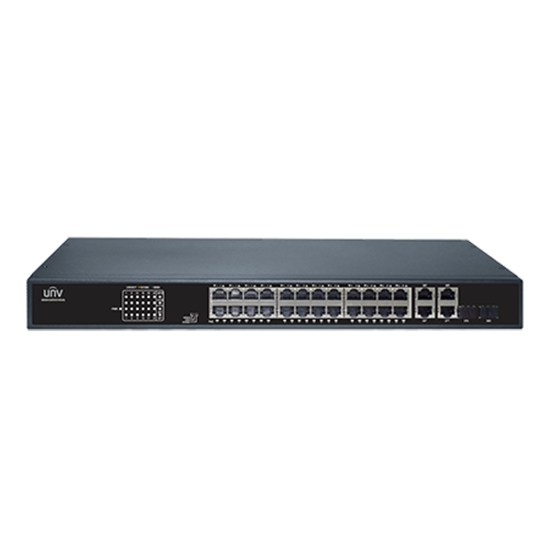 Switch 24xRJ45 POE, 2xRJ45, 2xRJ45+2xSFP combo, Gigabit - UNV NSW2010-26GT2GC-POE-IN