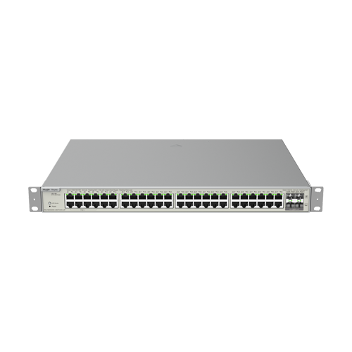 Switch 48 porturi PoE+ Gigabit, 8 porturi PoE++, 4 porturi SFP+, L3 Cloud Management - Ruijie RG-NBS5200-48GT4XS-UP