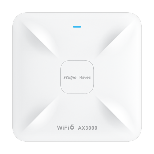 Access Point Wireless AX3000 Dual-Band, Wi-Fi 6, 1x RJ45 2.5G, 1x RJ45 1G, PoE IN, Cloud Management - Ruijie RG-RAP2260