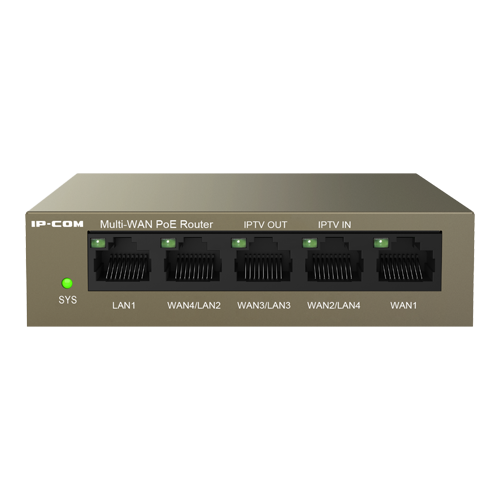 Router 4 porturi Gigabit PoE+, 55W, 1 port RJ45 Gigabit, management - IP-COM M20-PoE
