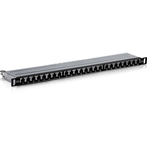 Patch Panel 24 porturi RJ45, Cat6a, Ecranat, 05U - TRENDnet TC-P24C6AHS