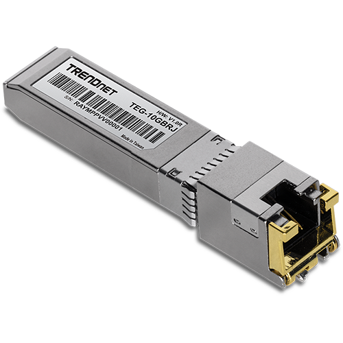 Modul RJ45 SFP+, 1/2.5/5/10G, 100/50/50/30m - TRENDnet TEG-10GBRJ