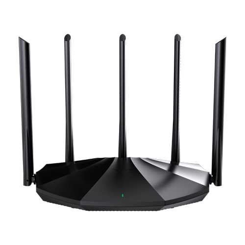 Router Wi-Fi 6, DualBand 2.4Ghz/5GHz, 300+1201Mbps, 5x6dBi, 4 porturi Gigabit - TENDA TND-RX2-PRO