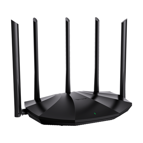 Router Wi-Fi 6, DualBand 2.4Ghz/5GHz, 300+1201Mbps, 5x6dBi, 4 porturi Gigabit - TENDA TND-RX2-PRO