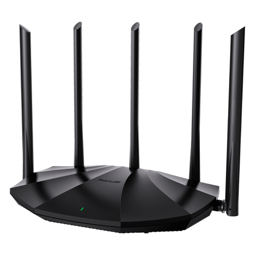 Router Wi-Fi 6, DualBand 2.4Ghz/5GHz, 300+1201Mbps, 5x6dBi, 4 porturi Gigabit - TENDA TND-TX2-PRO